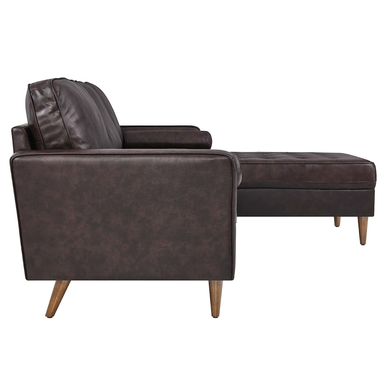 Modway Valour Valour 98" Leather Sectional Sofa