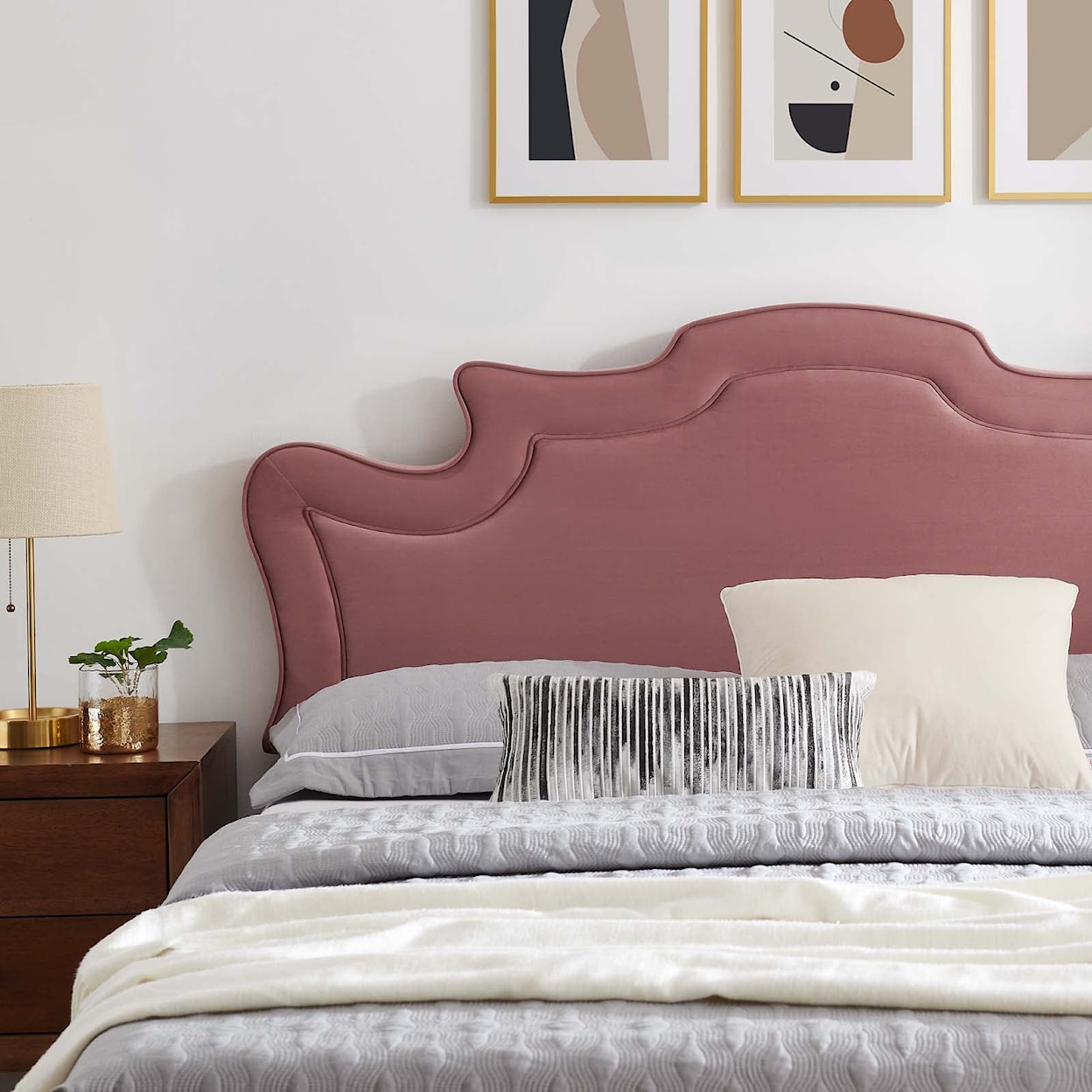 Modway Neena Neena Velvet Twin Bed