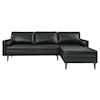 Modway Valour Valour 98" Leather Sectional Sofa