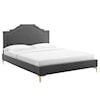 Modway Adelaide Adelaide Velvet Queen Platform Bed