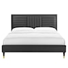 Modway Sofia Sofia Channel Velvet Queen Platform Bed