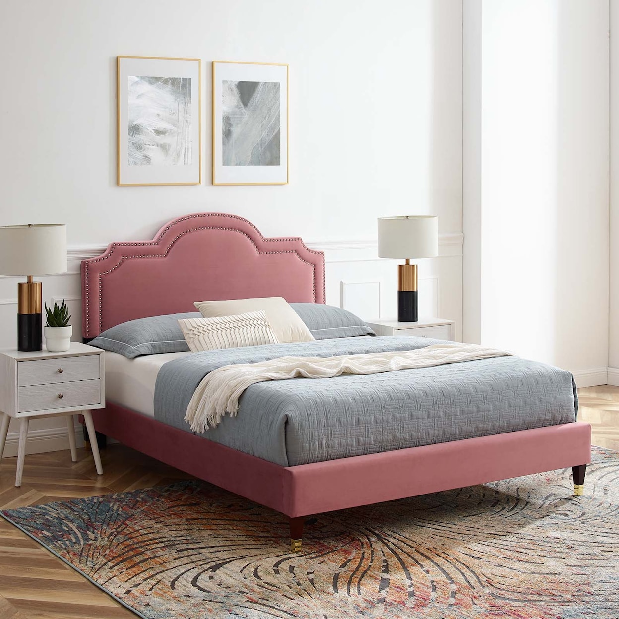 Modway Aviana Aviana Velvet Twin Bed