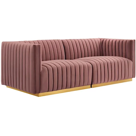 Velvet Loveseat