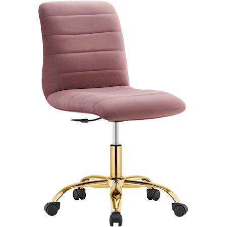 Armless Mid-Back Office Chair