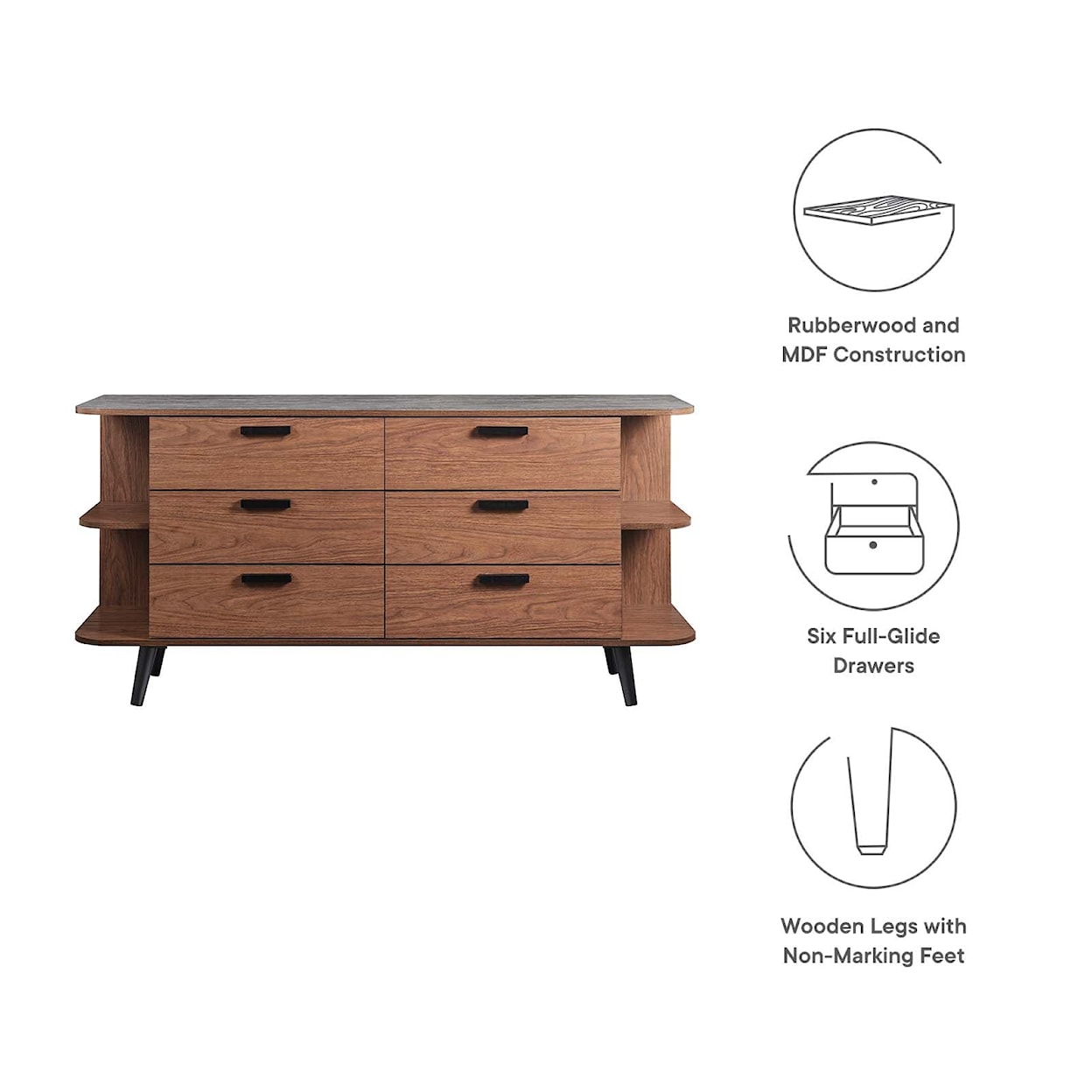 Modway Langston Langston Open Display Storage Sideboard