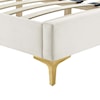 Modway Zahra Zahra Channel Velvet King Platform Bed