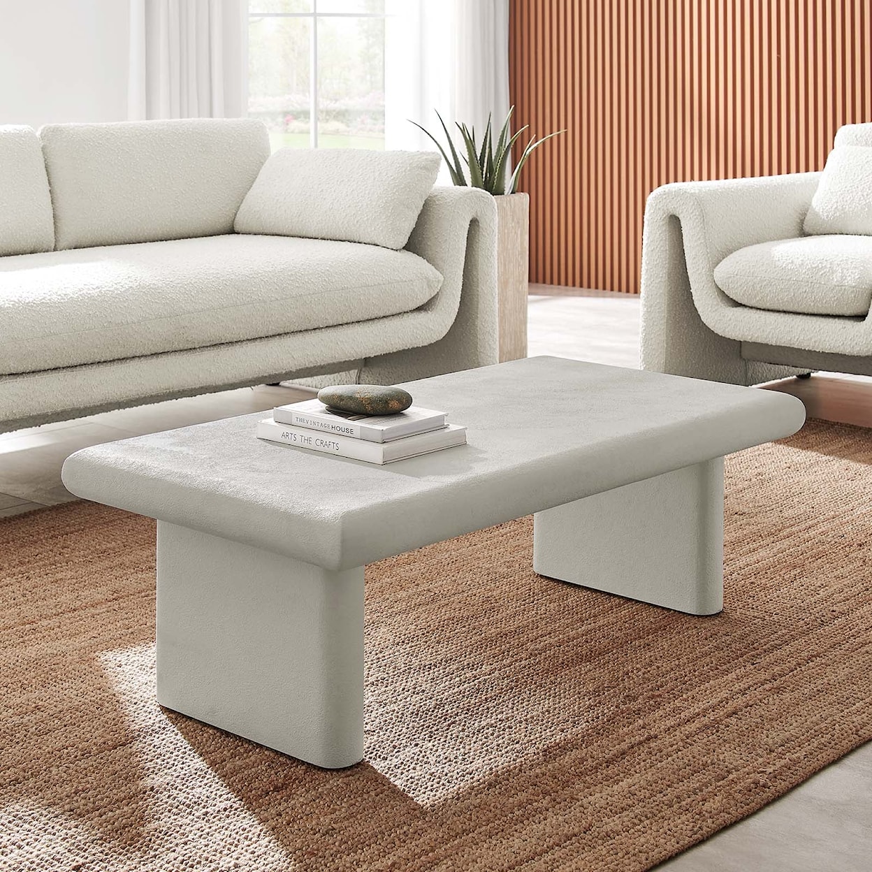 Modway Relic Relic Concrete Textured Coffee Table