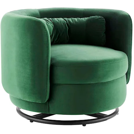 Relish Velvet Swivel Chair