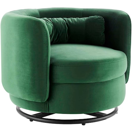 Relish Velvet Swivel Chair