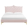 Modway Clara Clara Velvet Queen Platform Bed