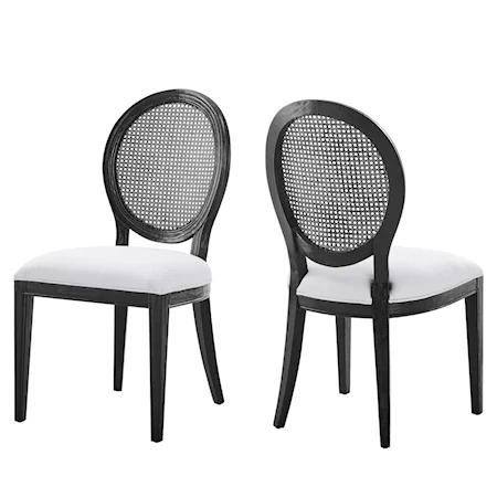 Forte French Vintage Dining Side Chairs - Set of 2