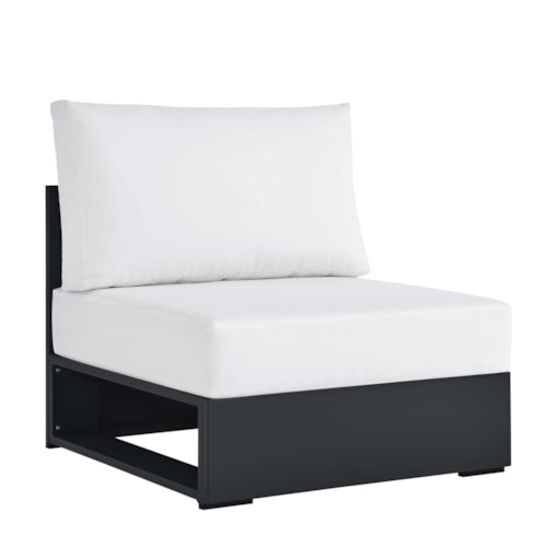 Tahoe Outdoor Patio Powder-Coated Aluminum Modular Armless Chair By Modway