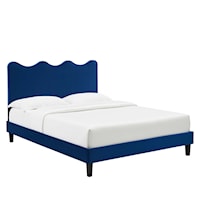 Current Performance Velvet Twin Platform Bed