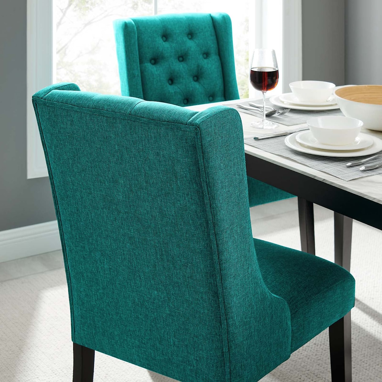 Modway Baronet Baronet Button Fabric Dining Chair