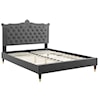 Modway Clara Clara Velvet Queen Platform Bed