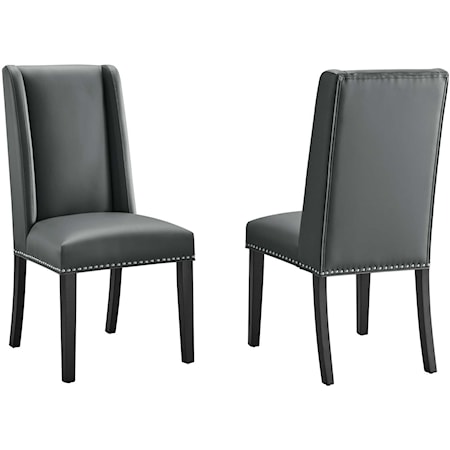 Set of 2 Upholstered Dining Side Chairs