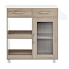 Modway Culinary Culinary Kitchen Cart With Spice Rack