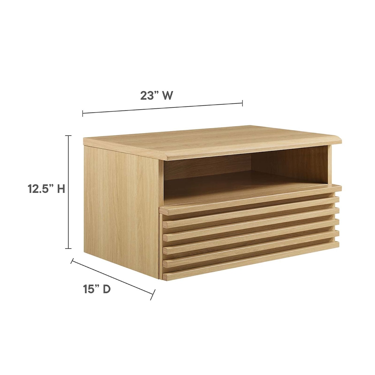 Modway Render Render Wall-Mount Nightstand