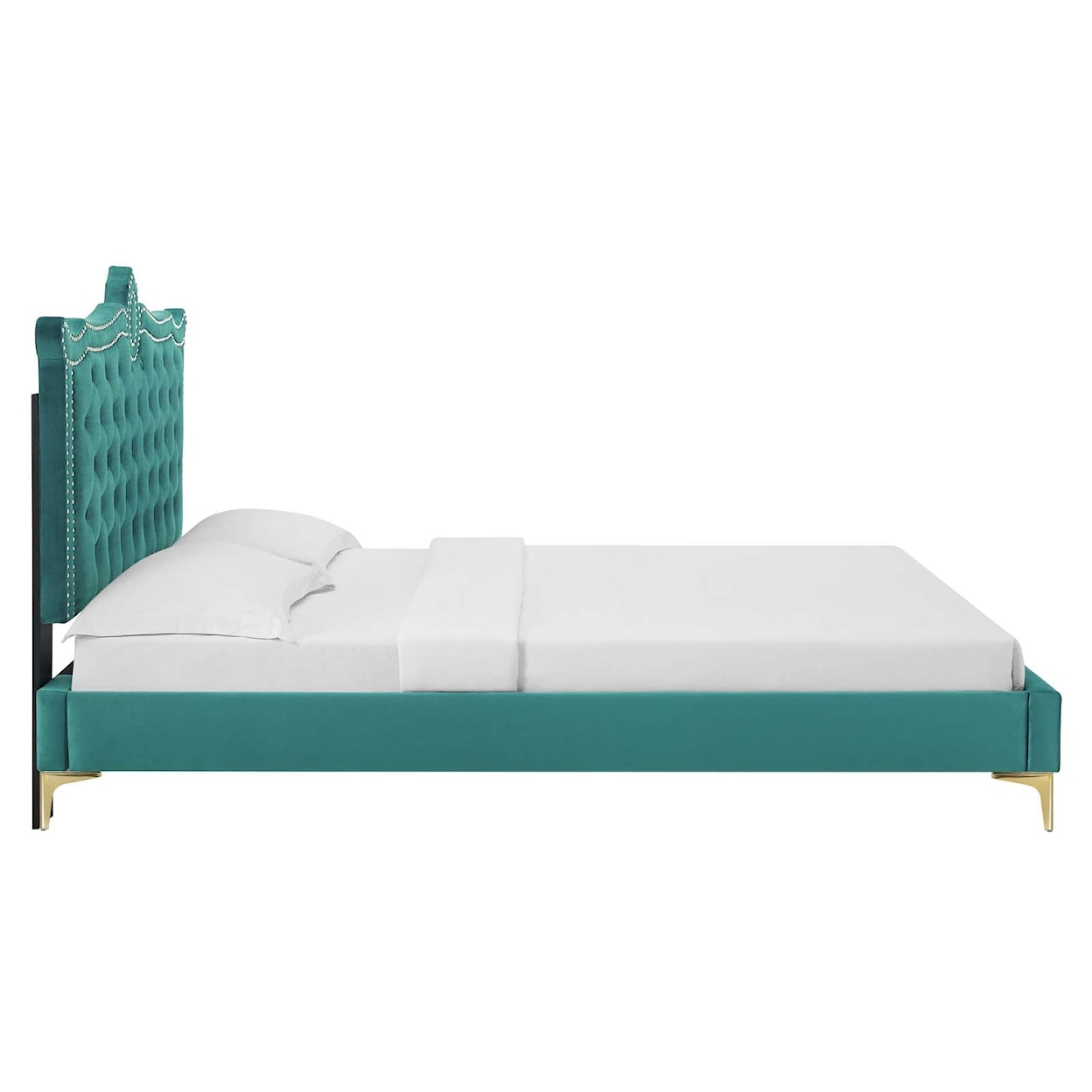 Modway Clara Clara Velvet Queen Platform Bed