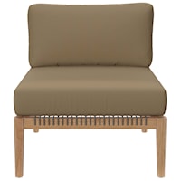 Contemporary Clearwater Outdoor Patio Armless Chair