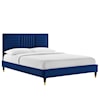 Modway Sofia Sofia Channel Velvet Queen Platform Bed