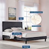 Modway Roxanne Roxanne Velvet Twin Platform Bed