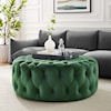 Modway Amour Amour Button Large Round Velvet Ottoman