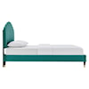 Modway Daisy Daisy Velvet Queen Platform Bed