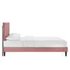 Modway Yasmine Yasmine Channel Velvet Queen Platform Bed