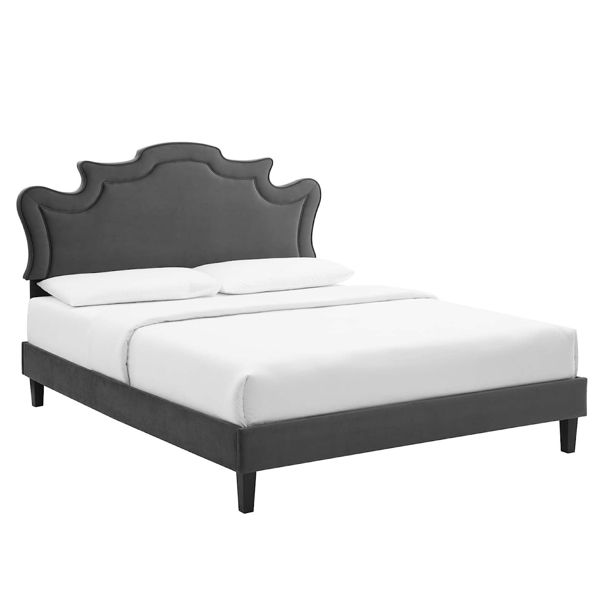 Modway Neena Neena Velvet King Bed