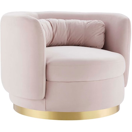Relish Velvet Swivel Chair
