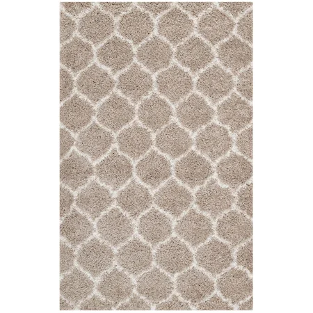 Moroccan Trellis Shag Area Rug