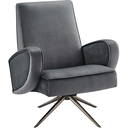 Superior Velvet Swivel Chair