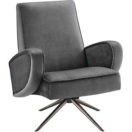 Superior Velvet Swivel Chair