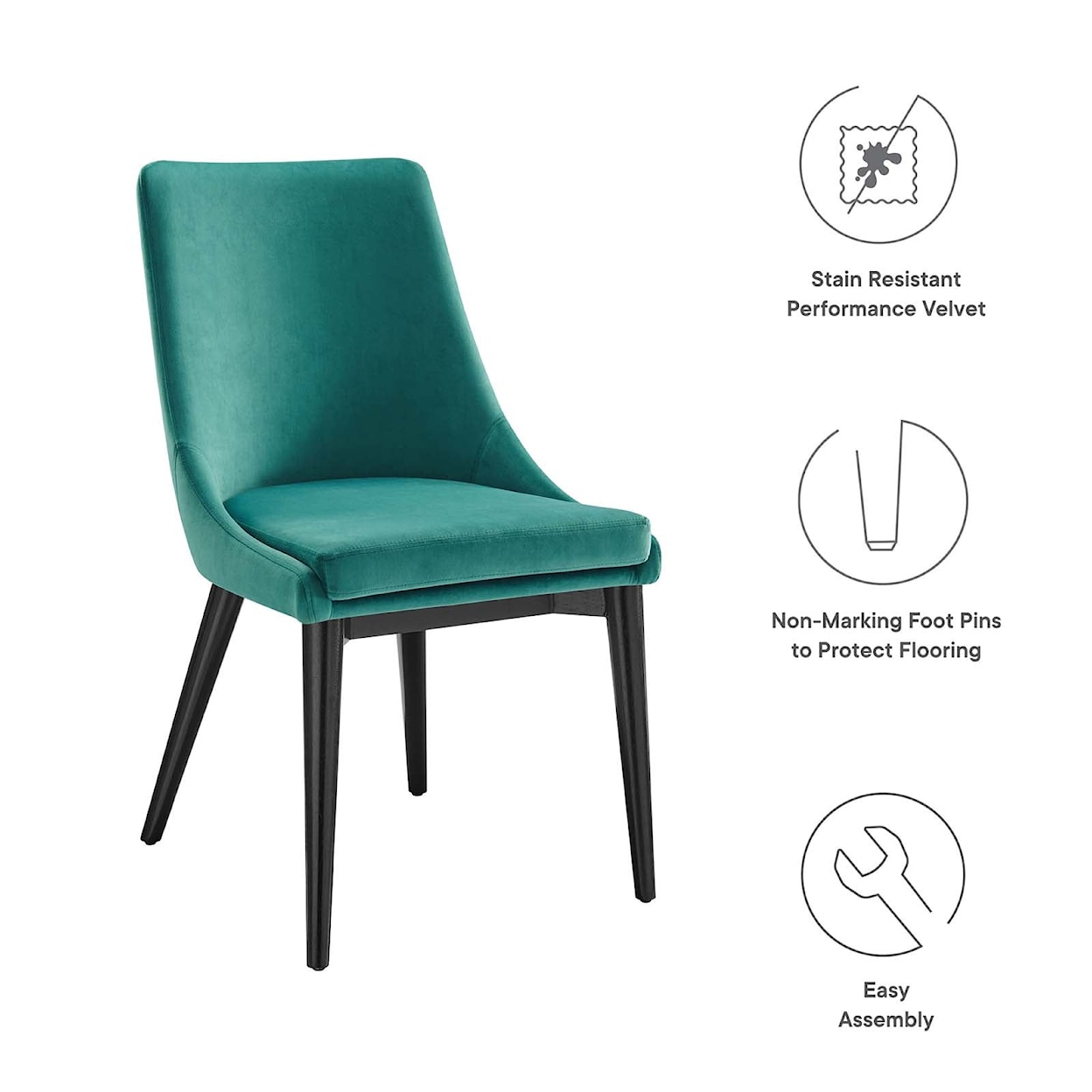 Modway Viscount Viscount Velvet Dining Chair