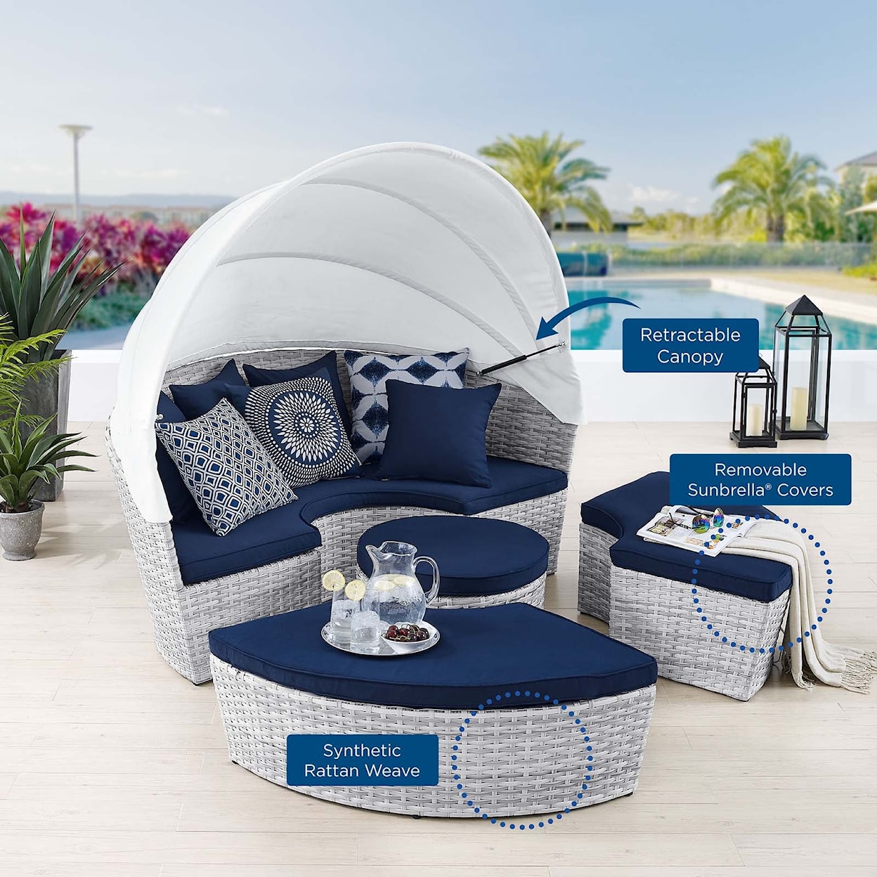 Modway Scottsdale Scottsdale Outdoor Patio Daybed