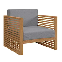 Carlsbad Teak Wood Outdoor Patio Armchair