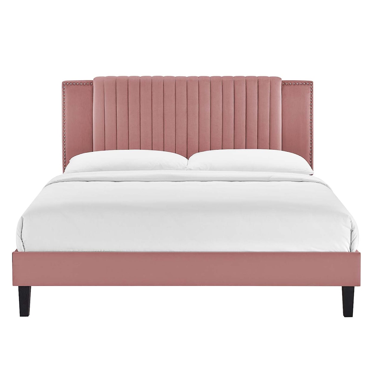 Modway Zahra Zahra Channel Velvet Full Platform Bed