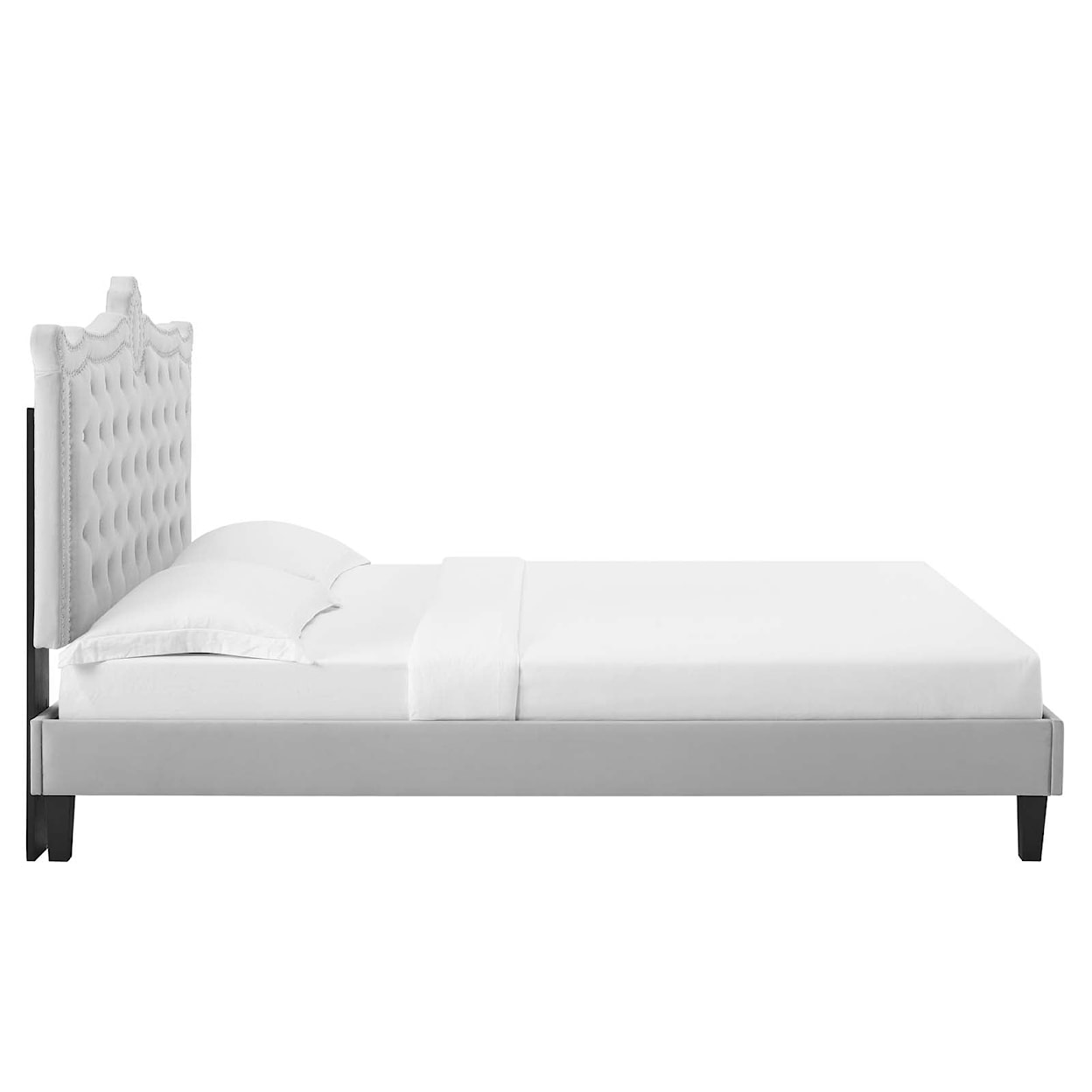 Modway Clara Clara Velvet Queen Platform Bed