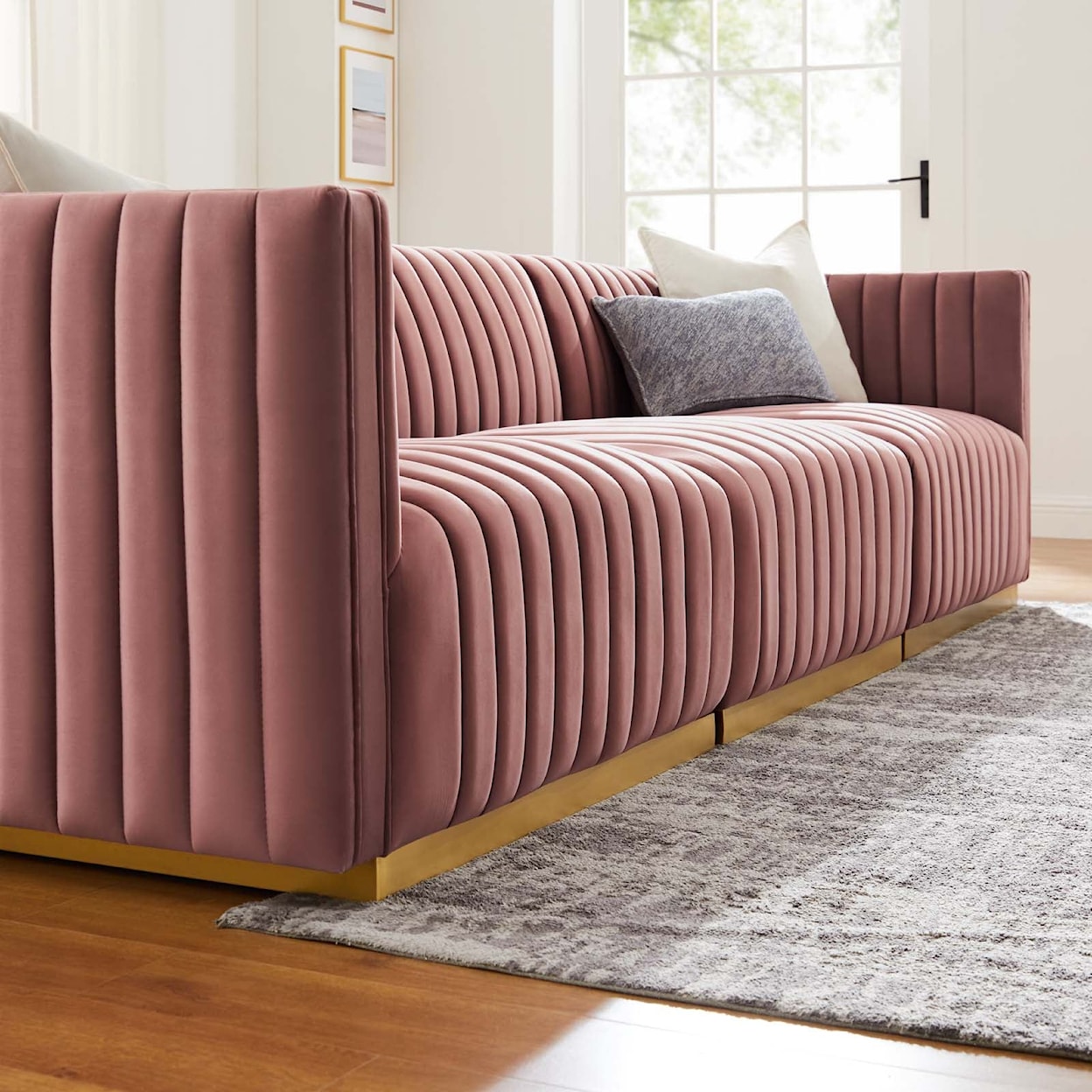 Modway Conjure Velvet Sofa