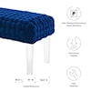 Modway Prologue Prologue Woven Velvet Ottoman