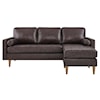 Modway Valour Valour 78" Leather Apartment Sectional Sofa