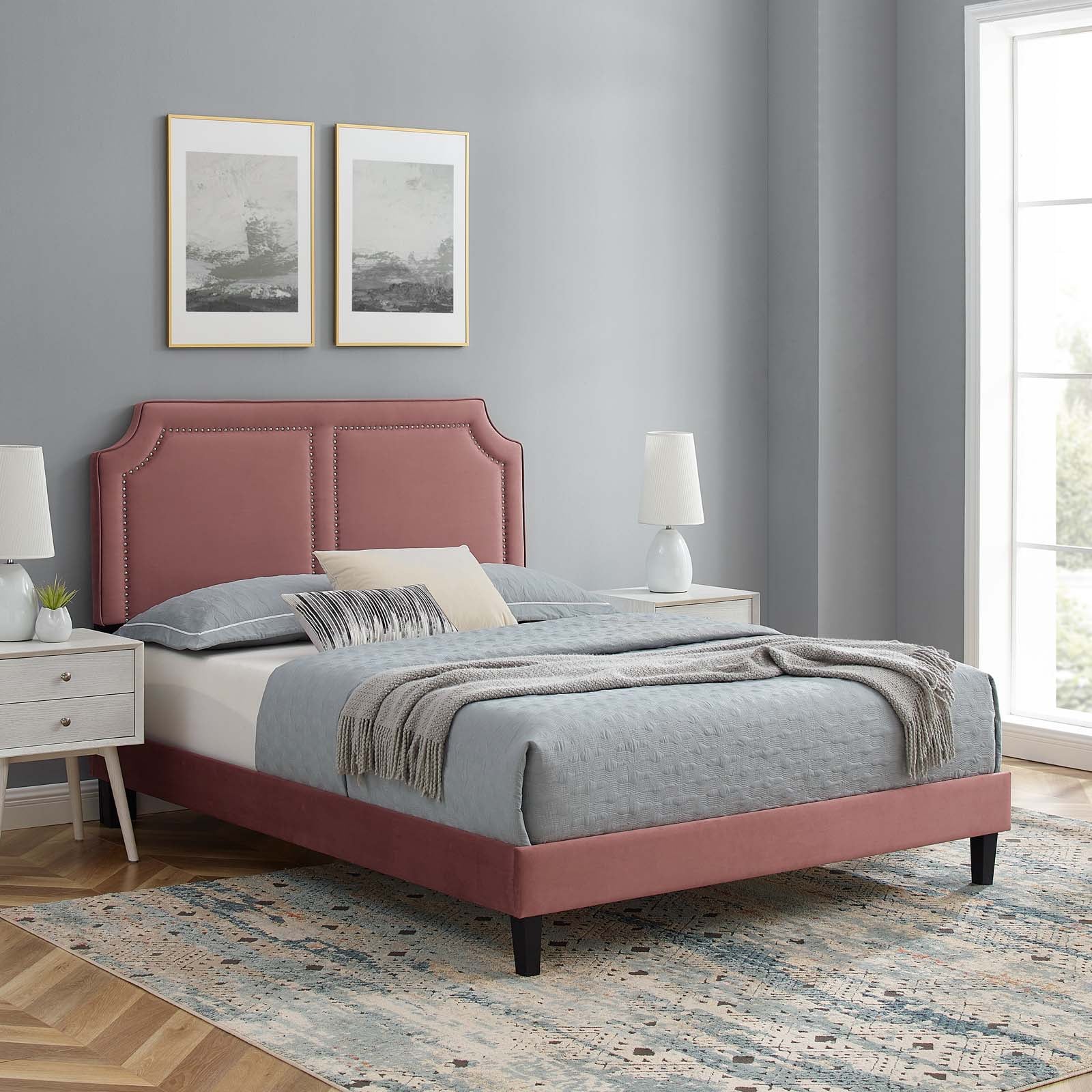 Modway Novi MOD6813DUS Novi Performance Velvet Full Bed Value City