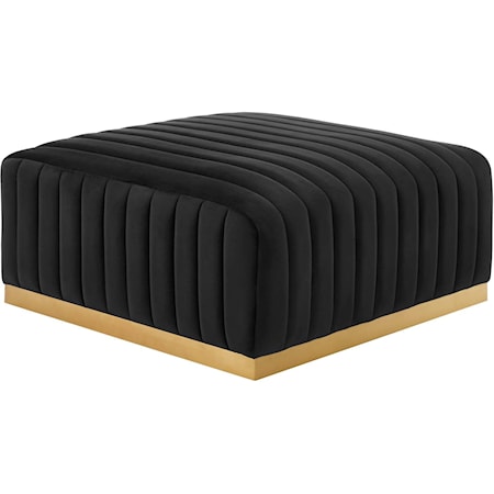 Velvet Ottoman