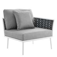 Stance Outdoor Patio Aluminum Right-Facing Armchair