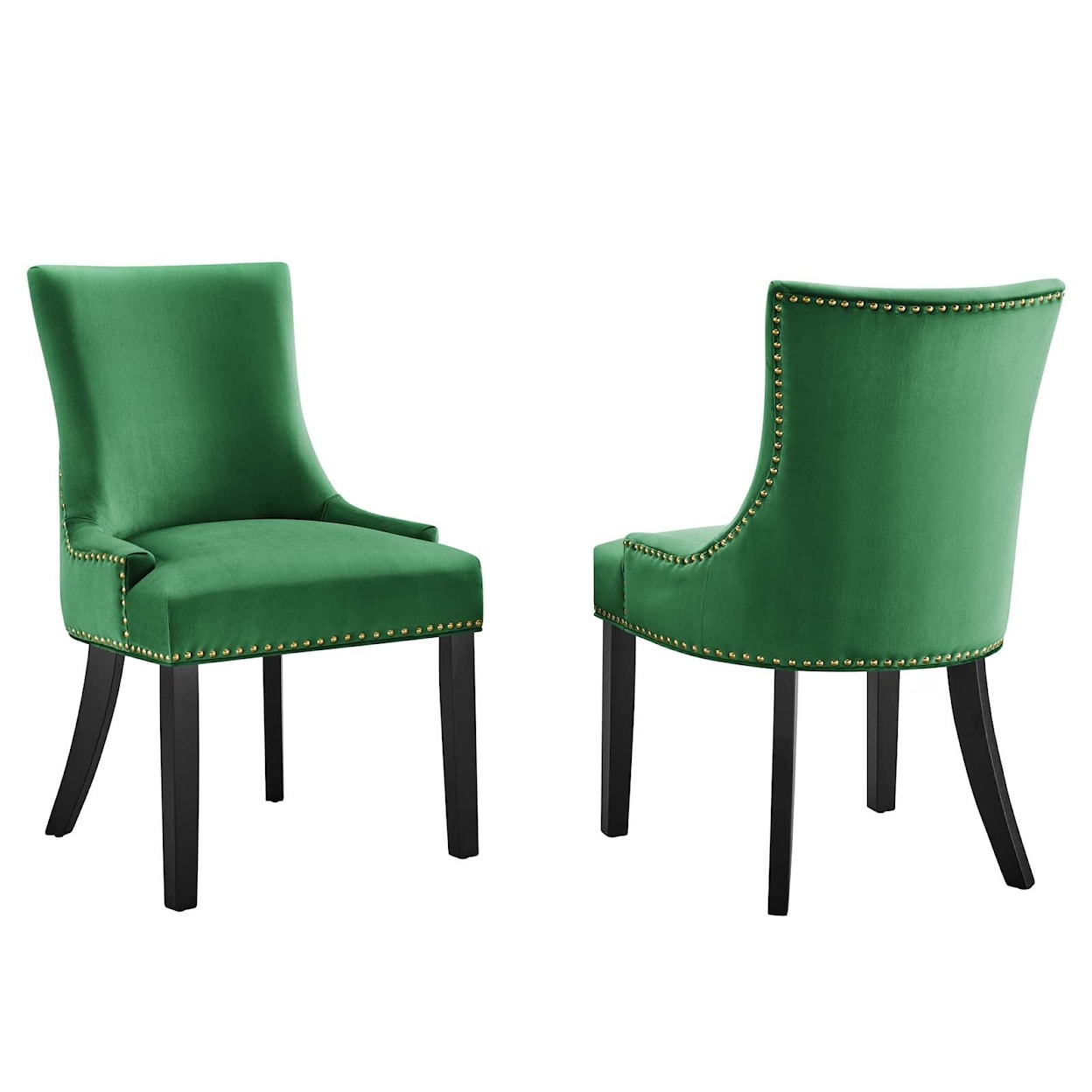 Modway Marquis Marquis Velvet Dining Chairs - Set of 2