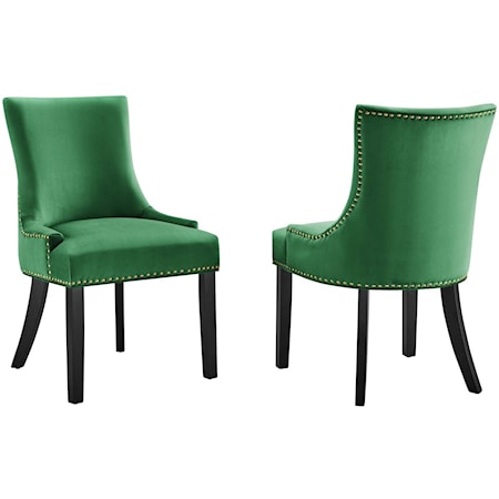 Marquis Velvet Dining Chairs - Set of 2
