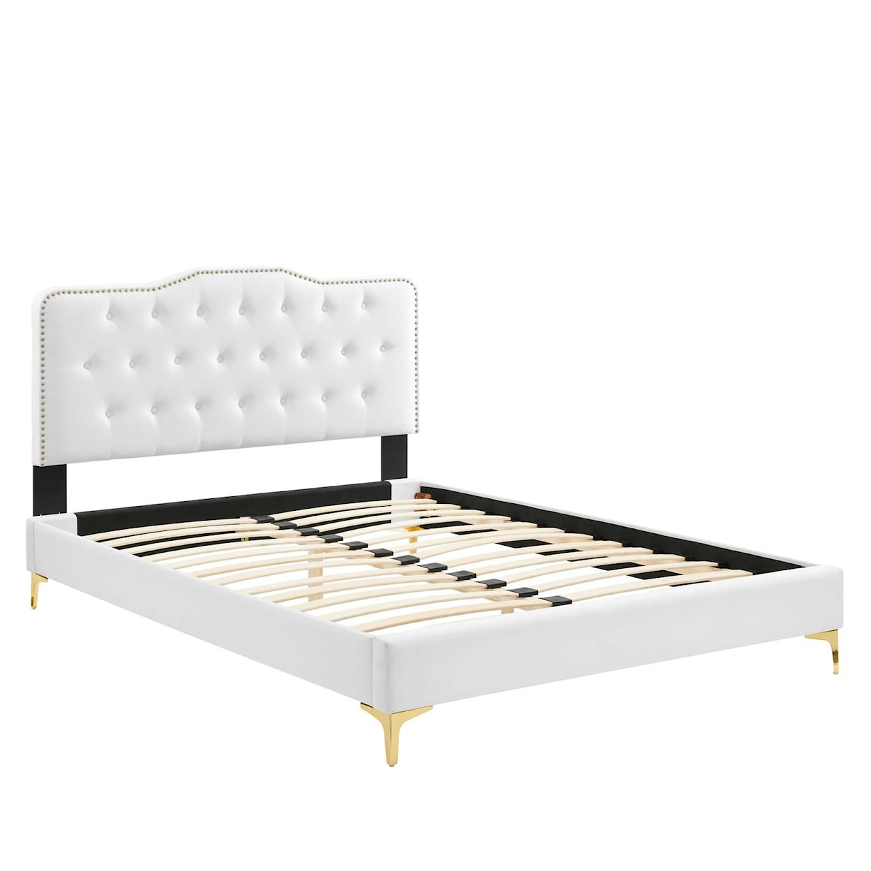 Modway Amber Amber Velvet Queen Platform Bed