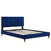 Modway Sofia Sofia Channel Velvet King Platform Bed