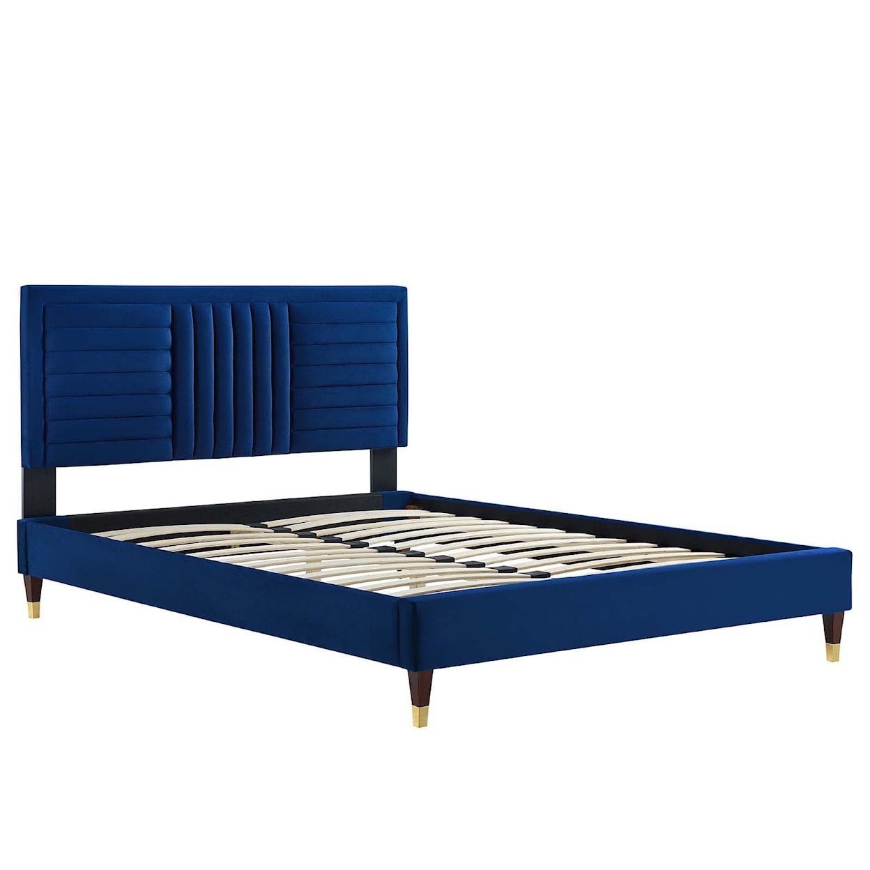 Modway Sofia Sofia Channel Velvet King Platform Bed